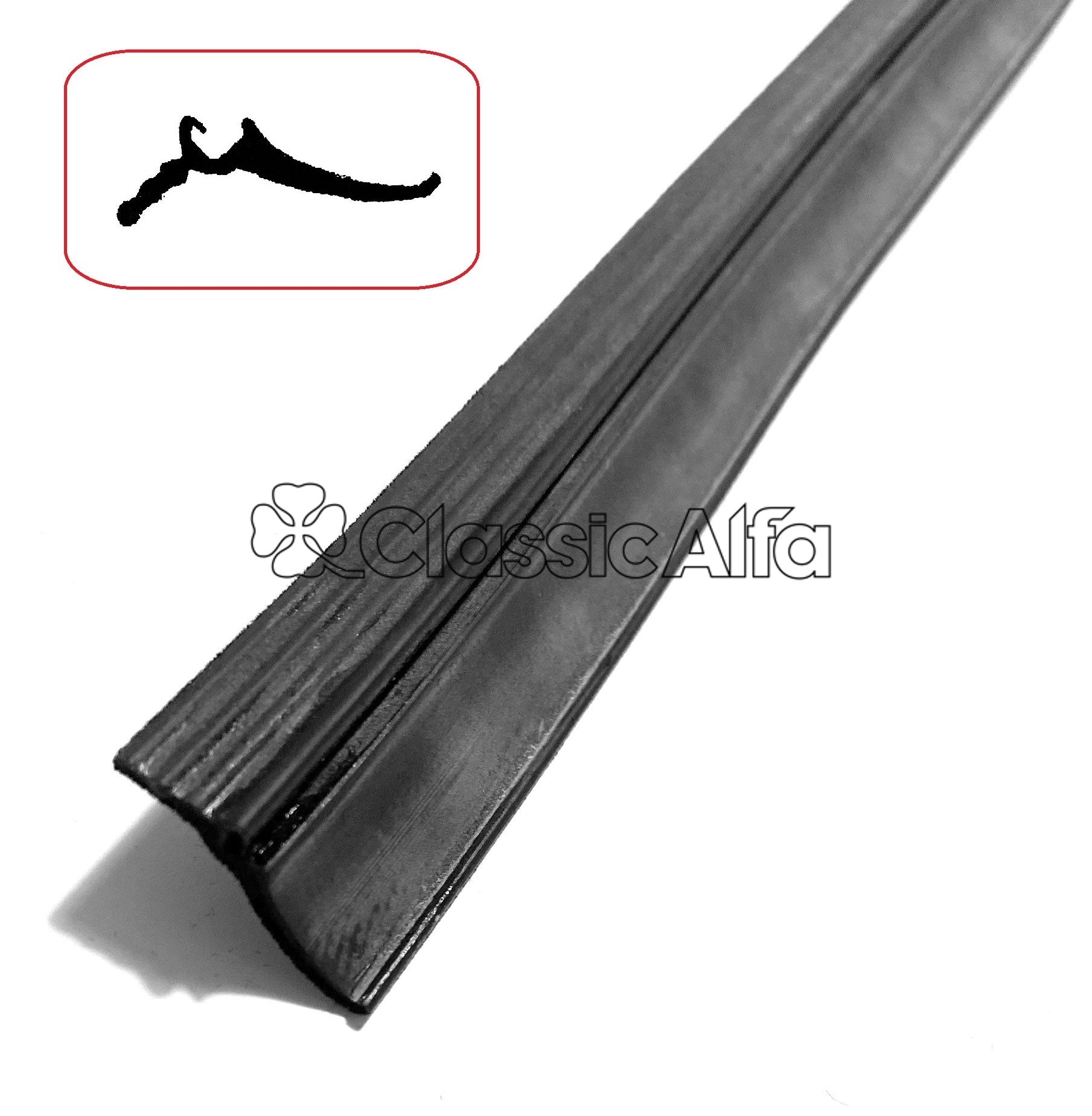 D0409 WINDOW FELT STRIP 125CM ALFETTA GTV FRONT QUARTERLIGHT