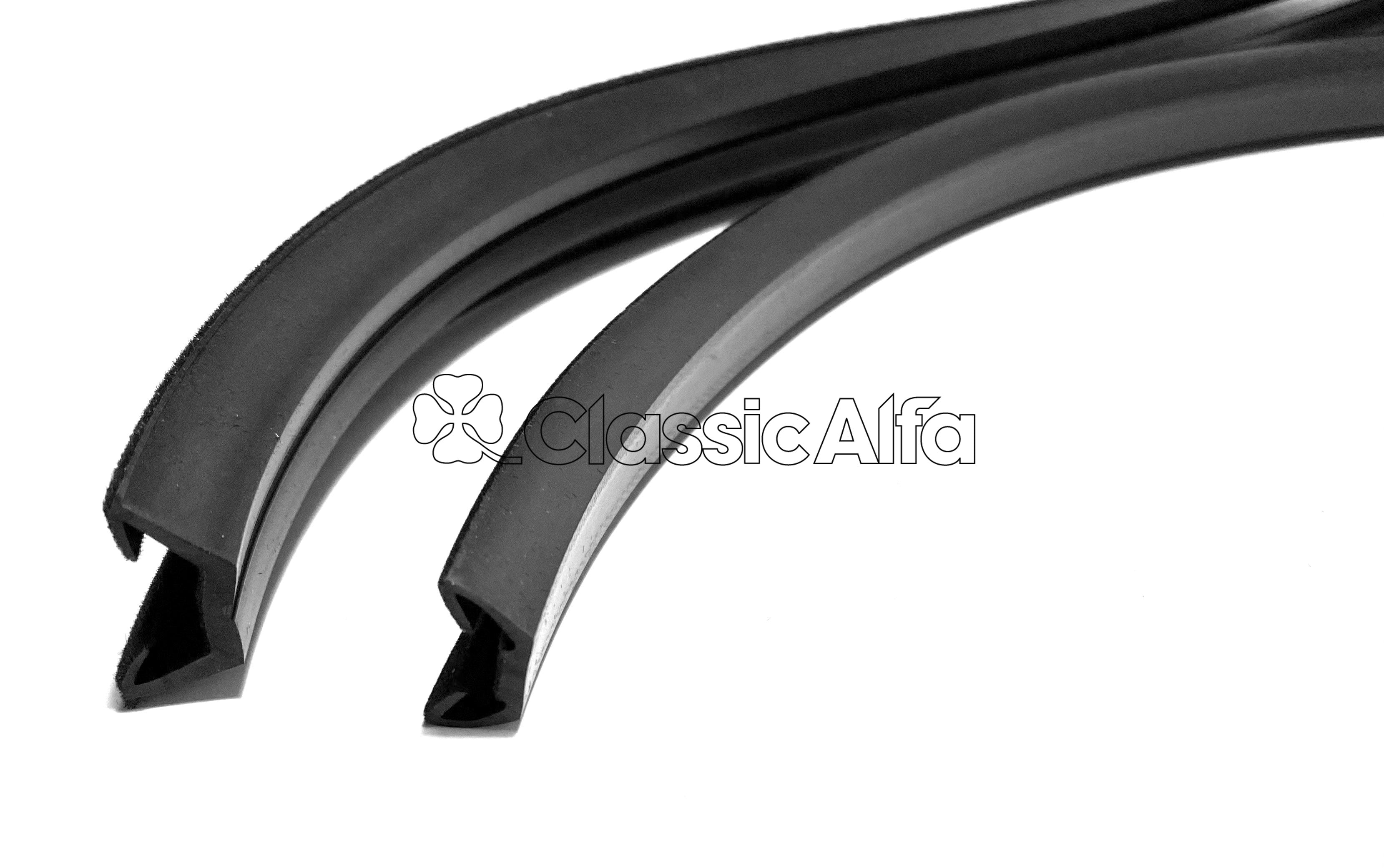D0413 WINDOW CHANNEL FELT SET ALFETTA GTV- FRONT & REAR – Classic Alfa