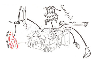 D0440 ALFETTA GTV FRONT RIGHT SPLASH PANEL