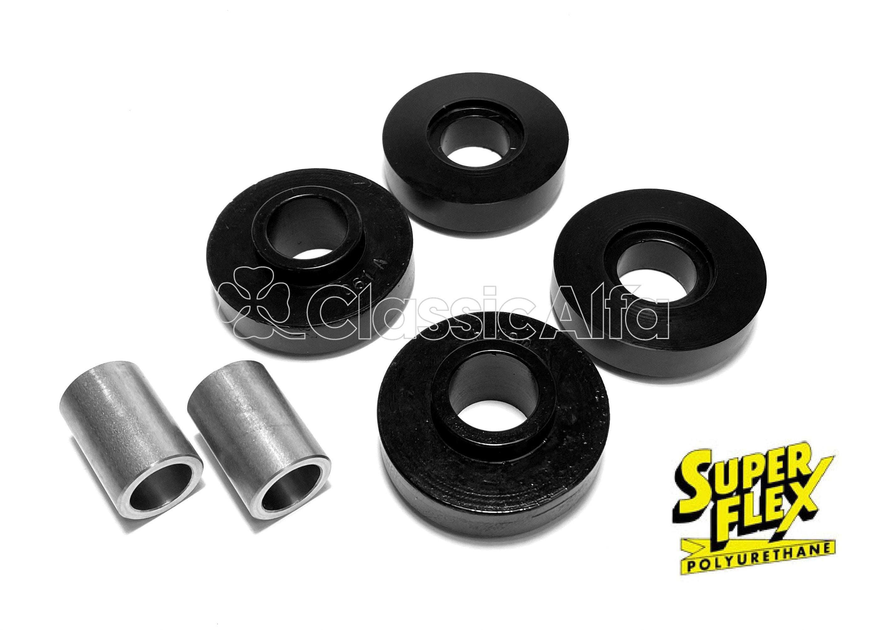 D0464 FRONT CASTOR ARM BUSH SET SUPERFLEX – Classic Alfa