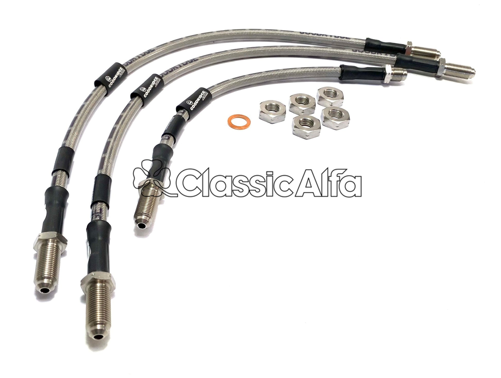 D0484 GOODRIDGE BRAIDED BRAKE HOSE SET - GTV6/75