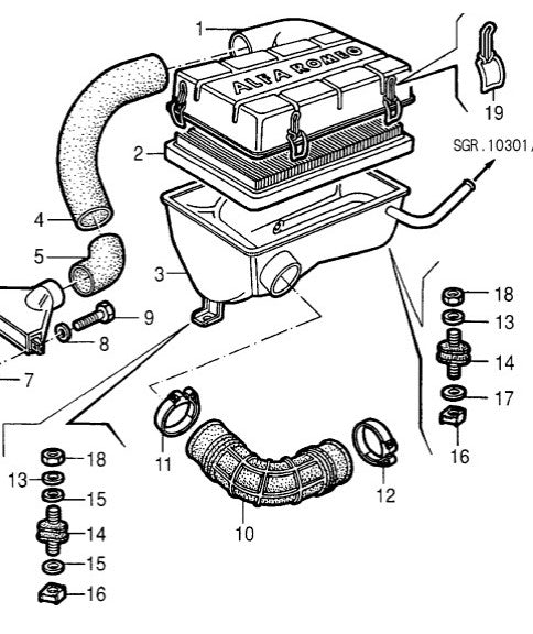 D0487 ELECTRIC FUEL PUMP SUPPORT MOUNT INJECTION MODELS &  AIR BOX MOUNT FOR 75