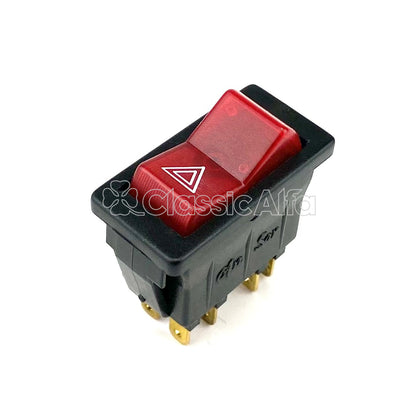 EL045 HAZARD LIGHT ROCKER SWITCH - SERIES 3 SPIDERS