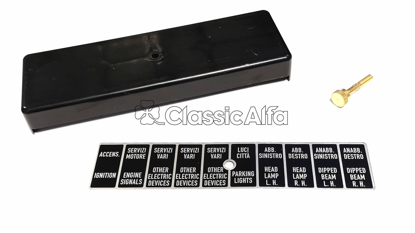 EL050 FUSE BOX LID FOR 105 SERIES CARS 1962-67