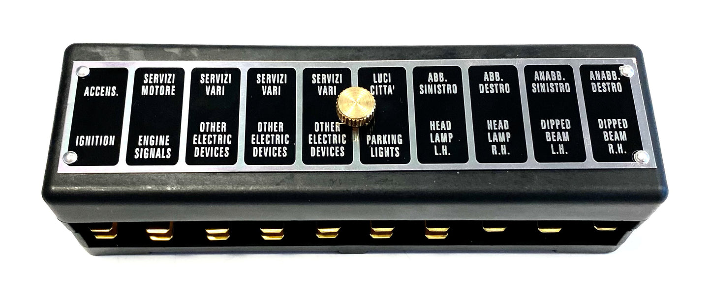 90630 10 FUSE FUSEBOX - GT/GTA, SPIDER & SALOON TO CLEAR