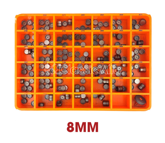 EN107/1 VALVE SHIM BOX 8MM (2.525-3.5MM)