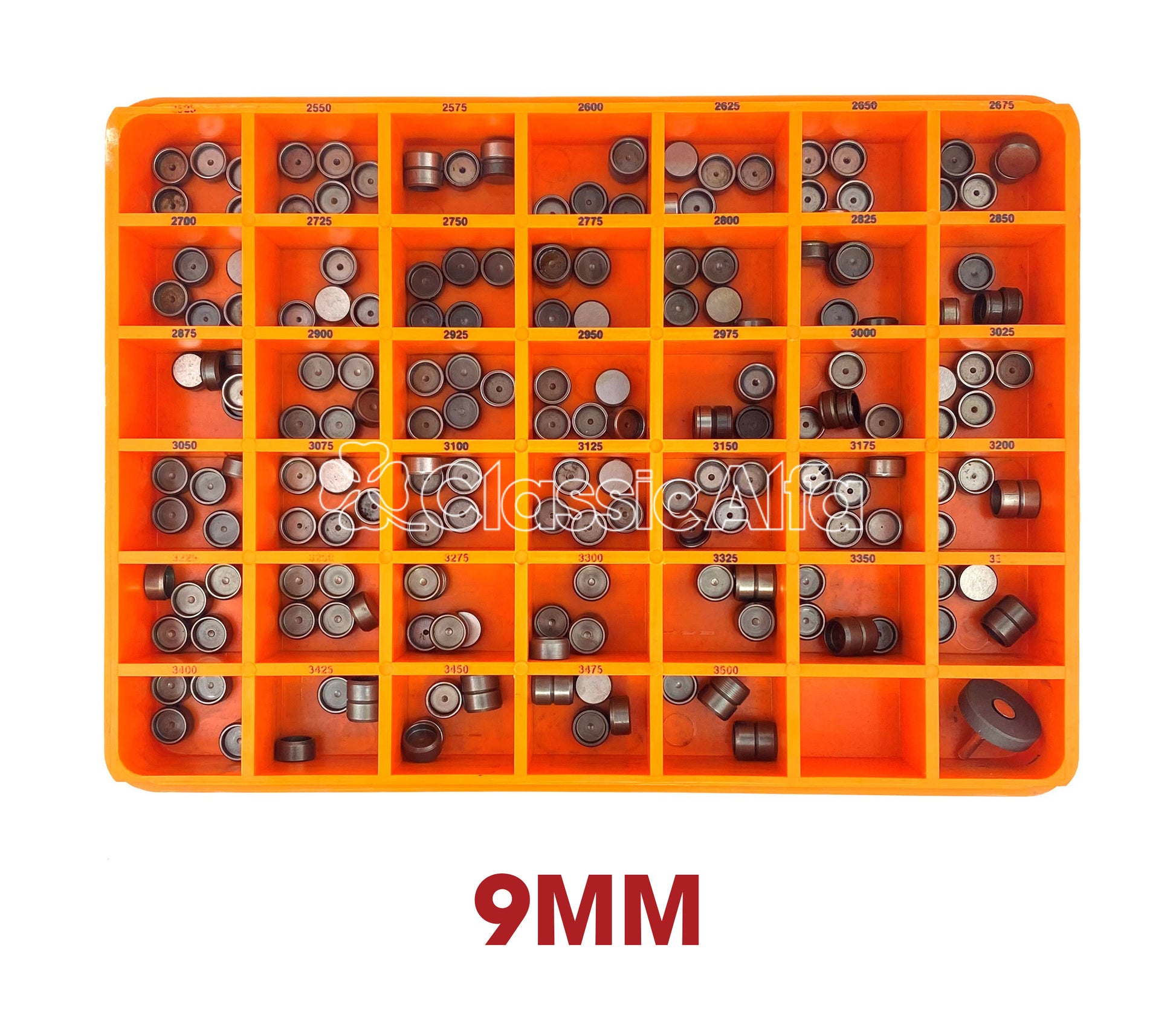 EN109/1 VALVE SHIM BOX 9MM (2.525-3.5MM)