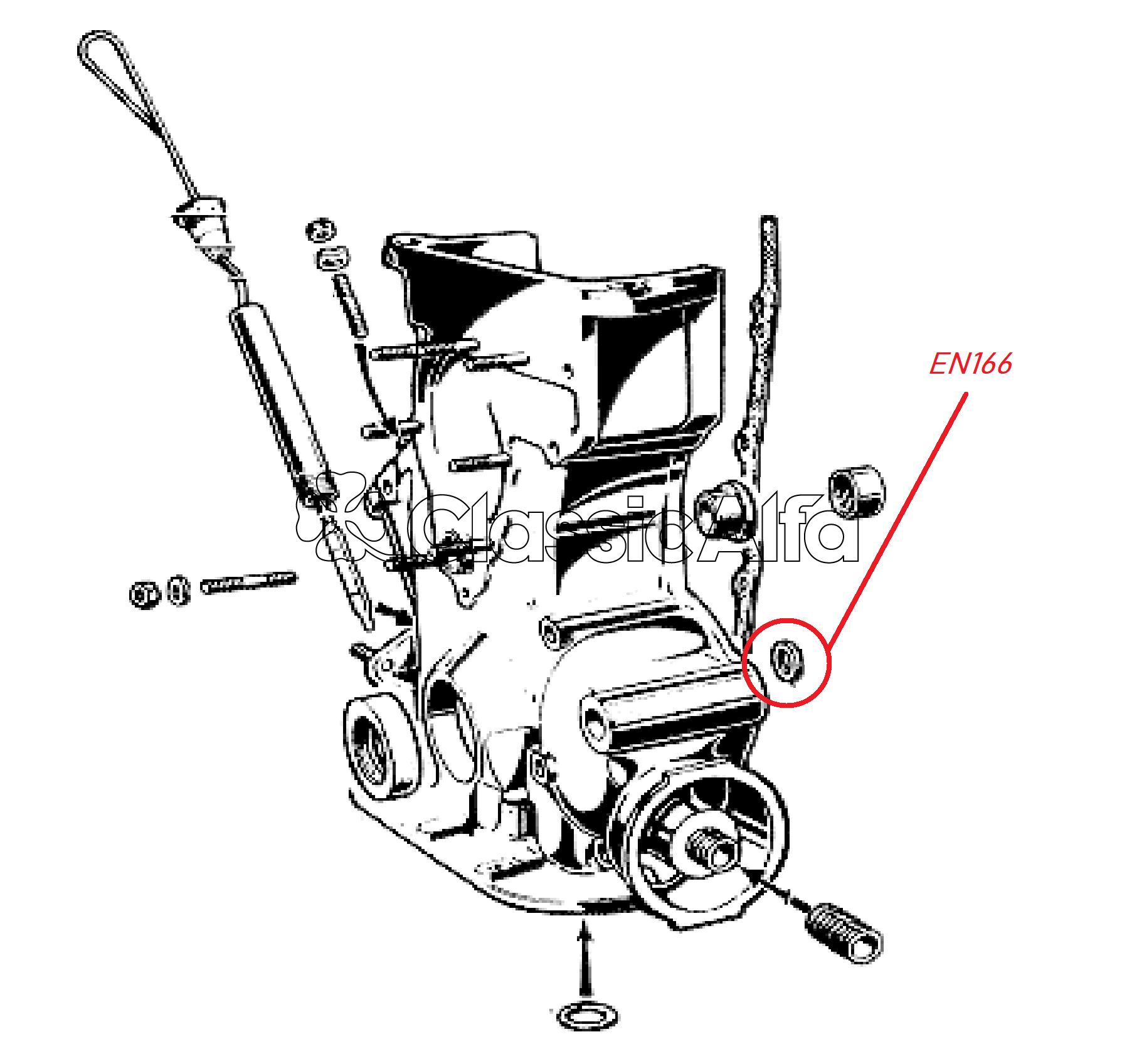 EN166 TIMING COVER "O" RING