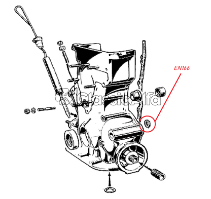 EN166 TIMING COVER "O" RING
