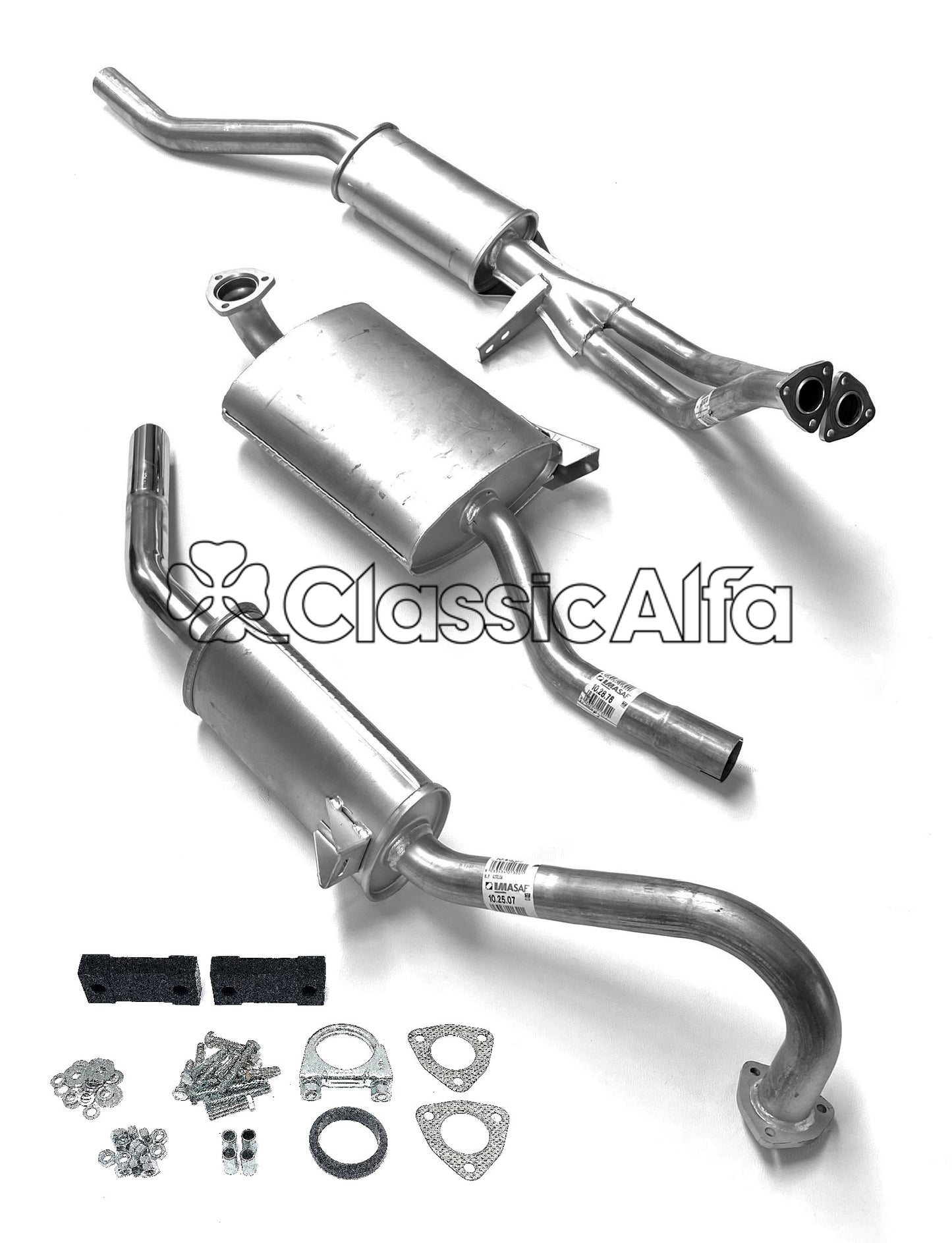 EX001 COMPLETE EXHAUST - GT/GTV - NOW WITH FITTING KIT. 