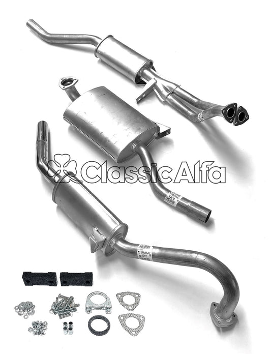 EX001 COMPLETE EXHAUST - GT/GTV - NOW WITH FITTING KIT. 