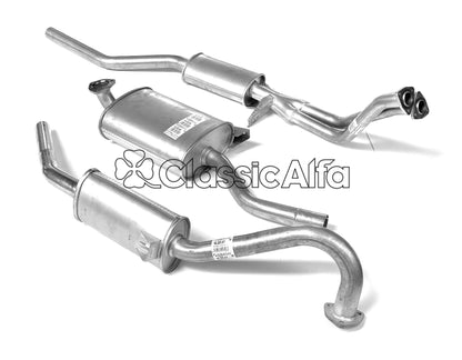 EX003/1 COMPLETE EXHAUST BERLINA SALOON - NOW WITH FITTING KIT. 