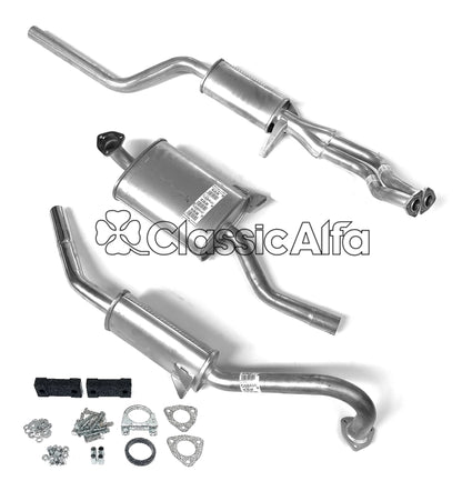 EX003 COMPLETE EXHAUST GIULIA SALOON - NOW WITH FITTING KIT. 