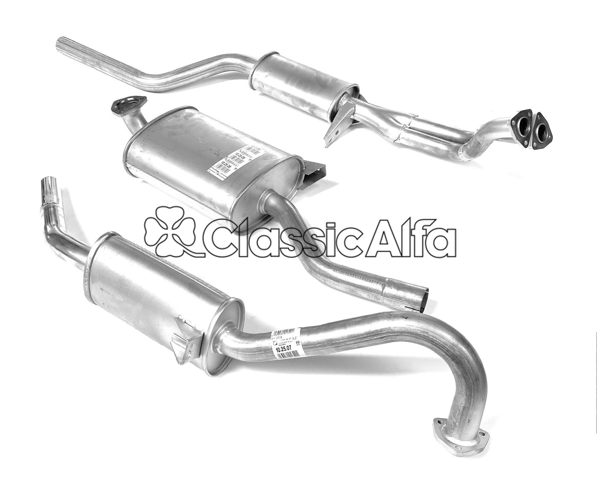 EX003 COMPLETE EXHAUST GIULIA SALOON - NOW WITH FITTING KIT. 