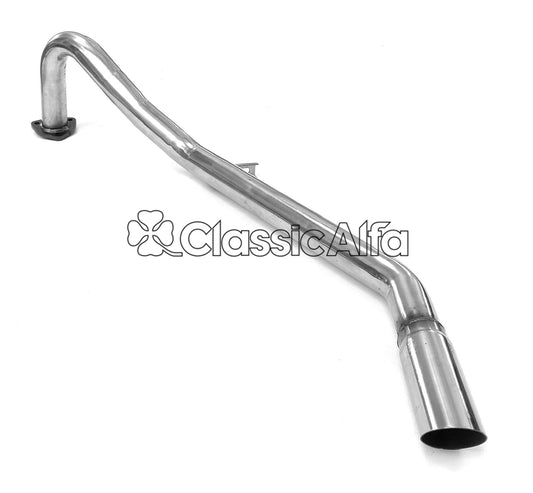 EX014/1 STAINLESS REAR EXHAUST - NO SILENCER - ALL GT/GTV & GIULIA SALOON