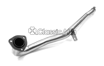 EX018/1 STAINLESS STEEL REAR EXHAUST SECTION - NO SILENCER - SPIDERS 1983-93