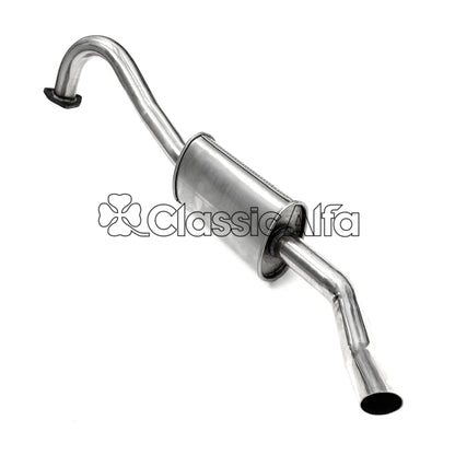 EX076 STAINLESS STEEL REAR EXHAUST SECTION - ALL GT/GTVs  & GIULIA SALOONS