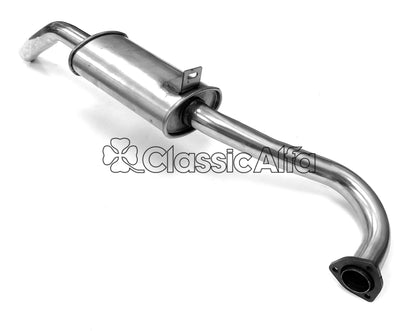 EX076 STAINLESS STEEL REAR EXHAUST SECTION - ALL GT/GTVs  & GIULIA SALOONS