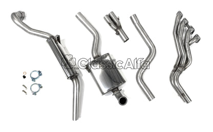 EX084 FULL STAINLESS STEEL EXHAUST - 105 GT LHD (MECHANICAL CLUTCH)