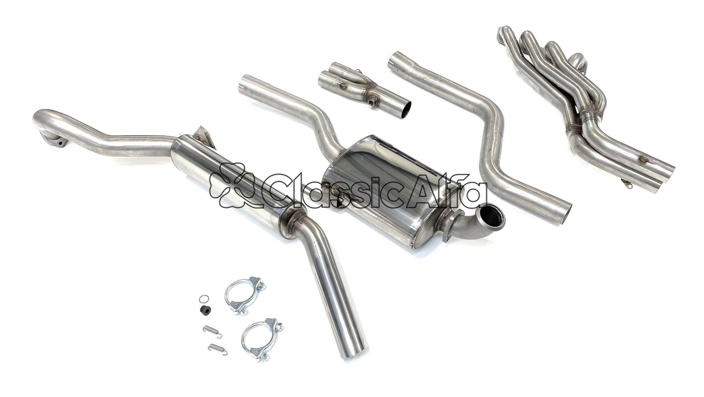 EX084 FULL STAINLESS STEEL EXHAUST - 105 GT LHD (MECHANICAL CLUTCH)