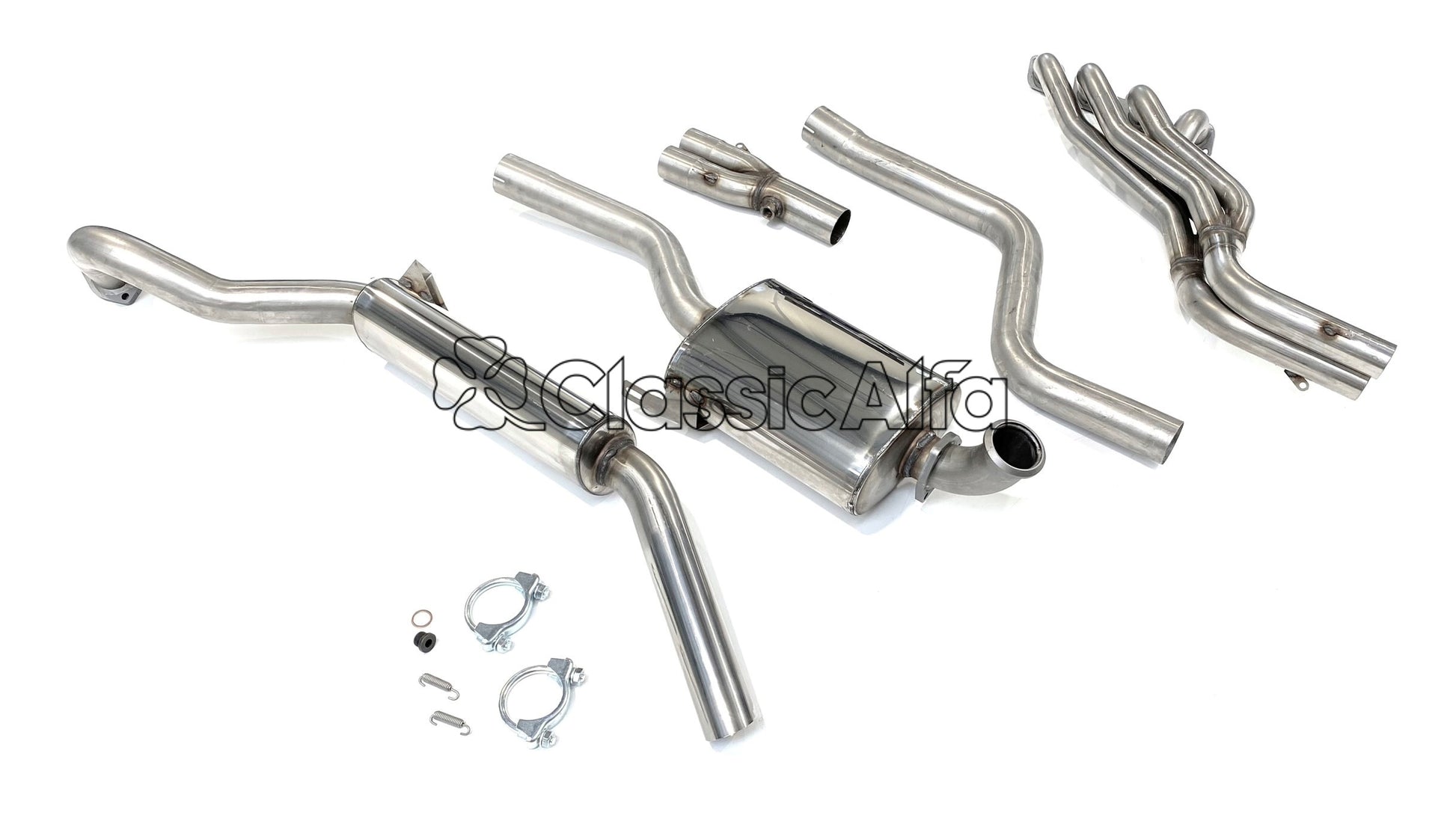 EX084 FULL STAINLESS STEEL EXHAUST - 105 GT LHD (MECHANICAL CLUTCH)