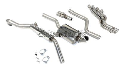 EX084 FULL STAINLESS STEEL EXHAUST - 105 GT LHD (MECHANICAL CLUTCH)