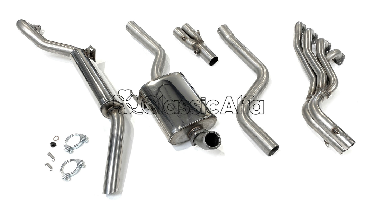 EX084 FULL STAINLESS STEEL EXHAUST - 105 GT LHD (MECHANICAL CLUTCH)