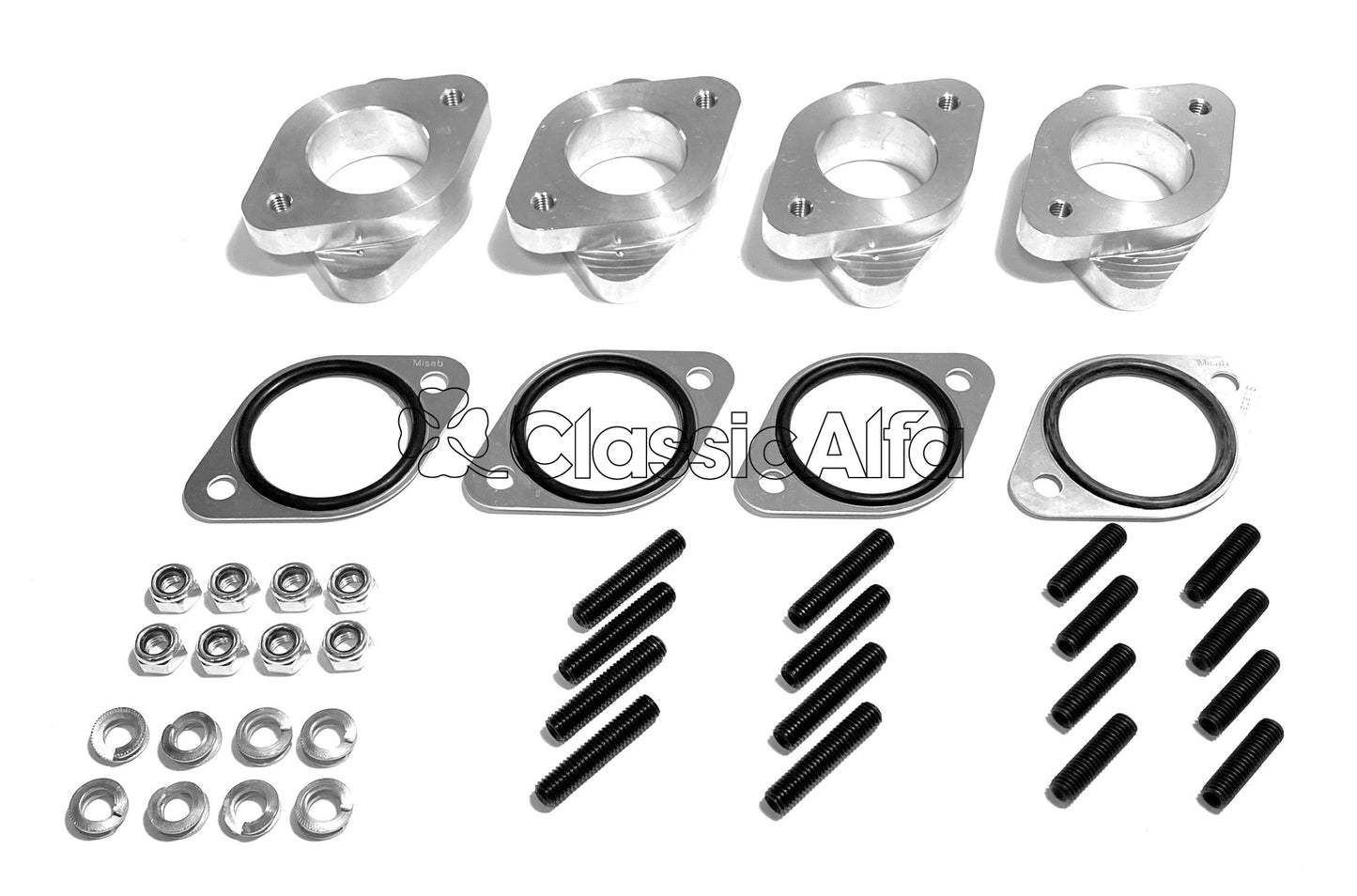 FL081 - SET OF 4 SOLID ALLOY 40mm CARBURETTOR MOUNTS