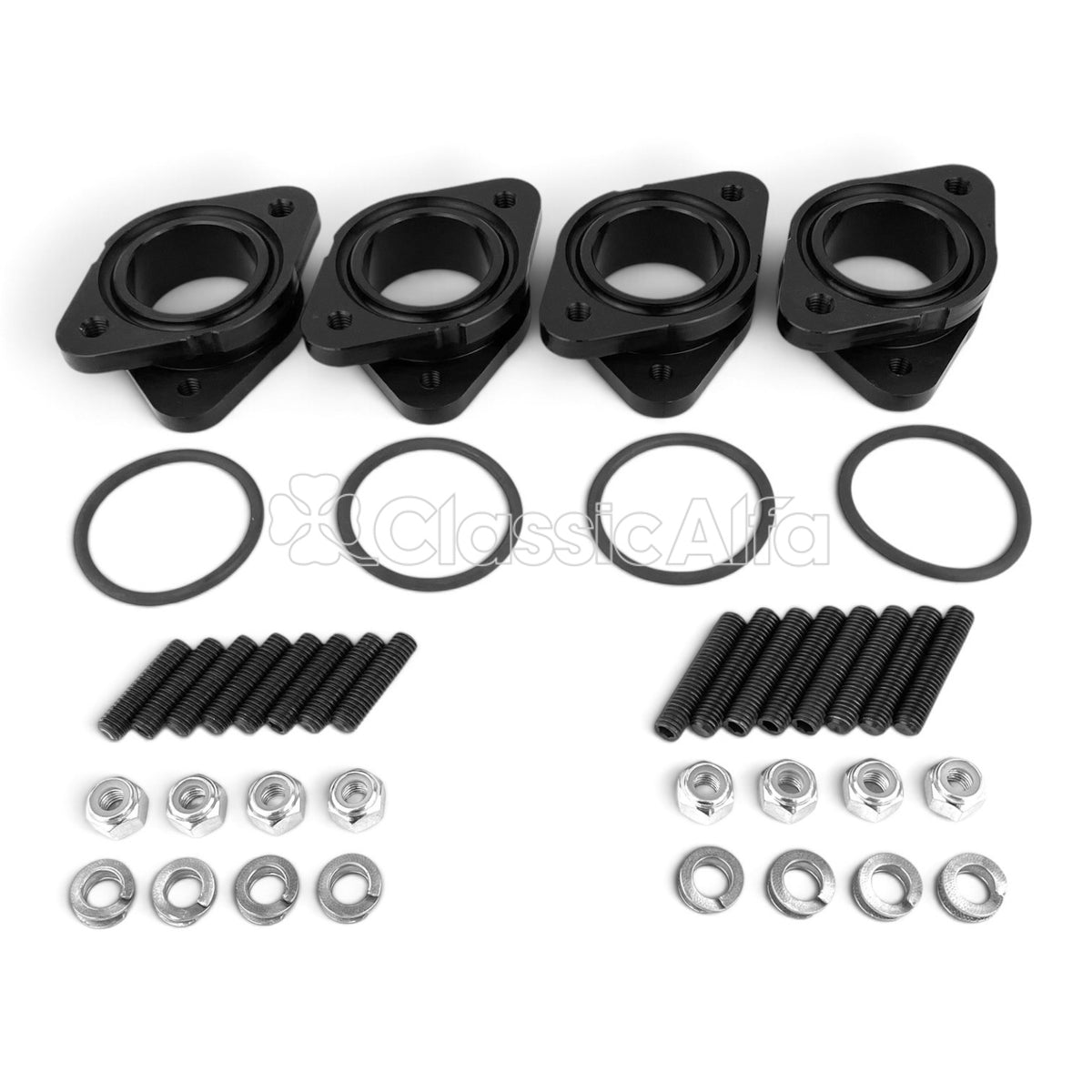 FL081 - SET OF 4 SOLID ALLOY 40mm CARBURETTOR MOUNTS