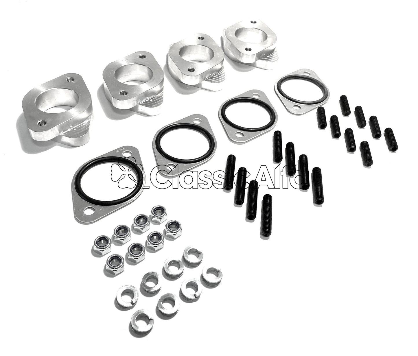 FL081 - SET OF 4 SOLID ALLOY 40mm CARBURETTOR MOUNTS