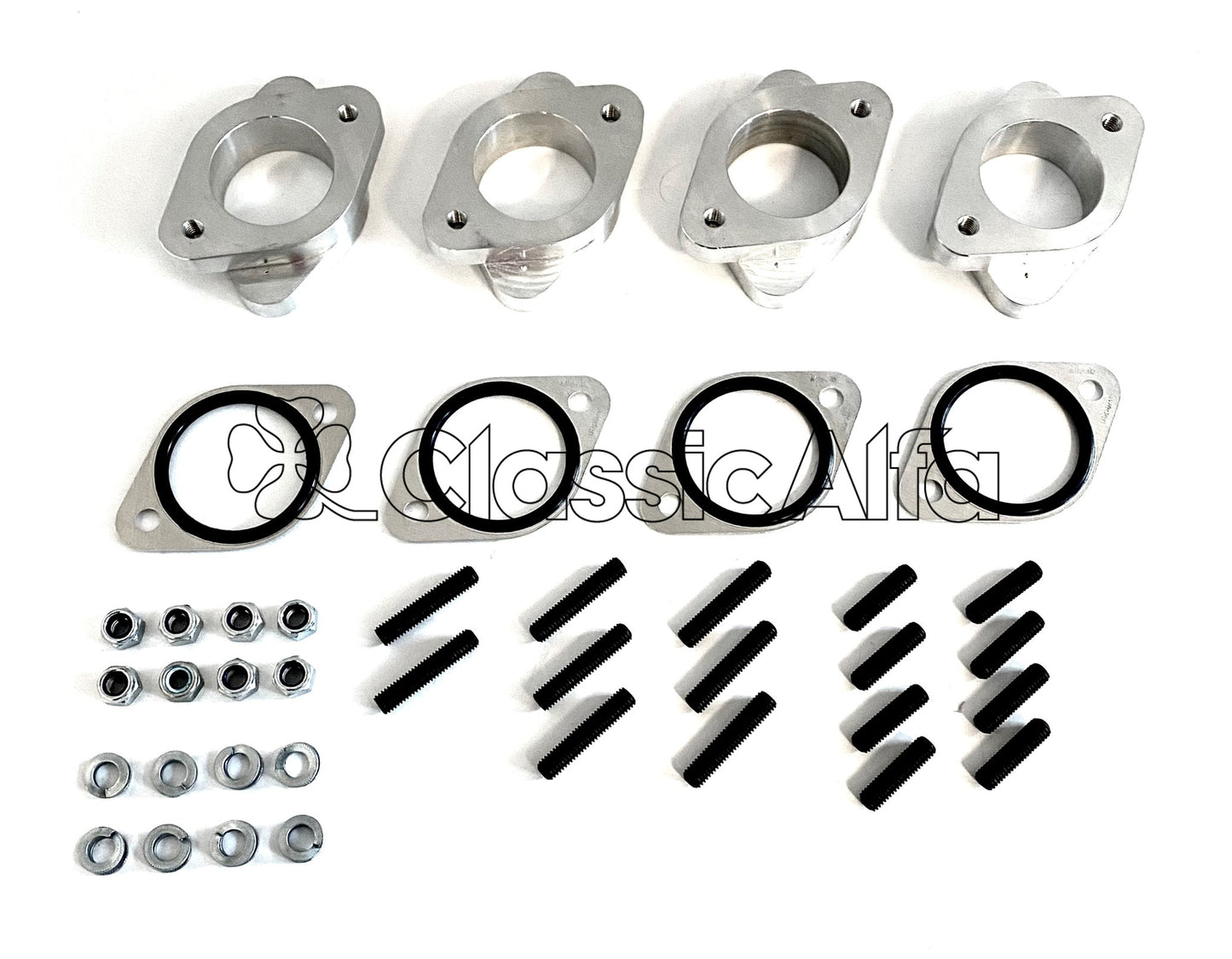 FL082 SOLID ALLOY 45mm CARBURETTOR MOUNTS - INDIVIDUAL STYLE