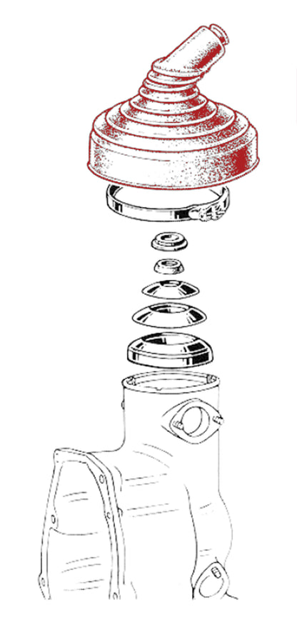 GB022 GEARBOX RUBBER COMBINATION GAITER