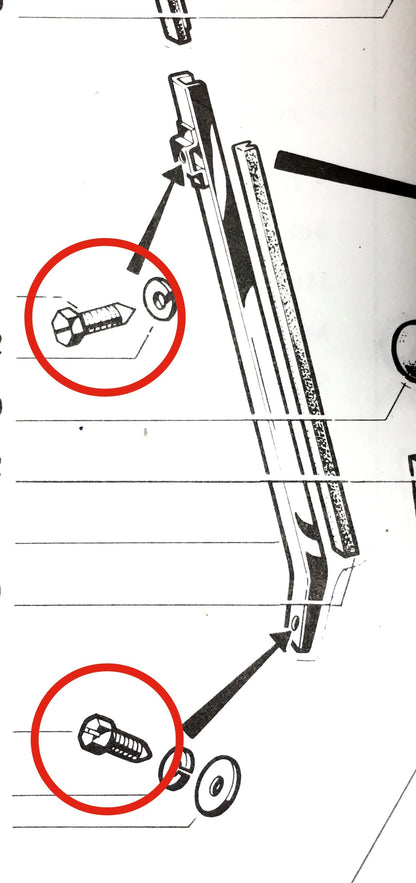 GL027 GT DOOR GLASS GUIDE SCREW