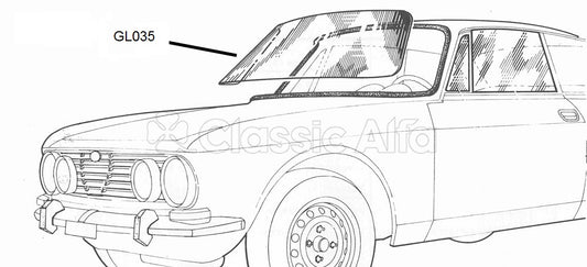 GL035 GT/GTV HEATED FRONT WINDSCREEN 