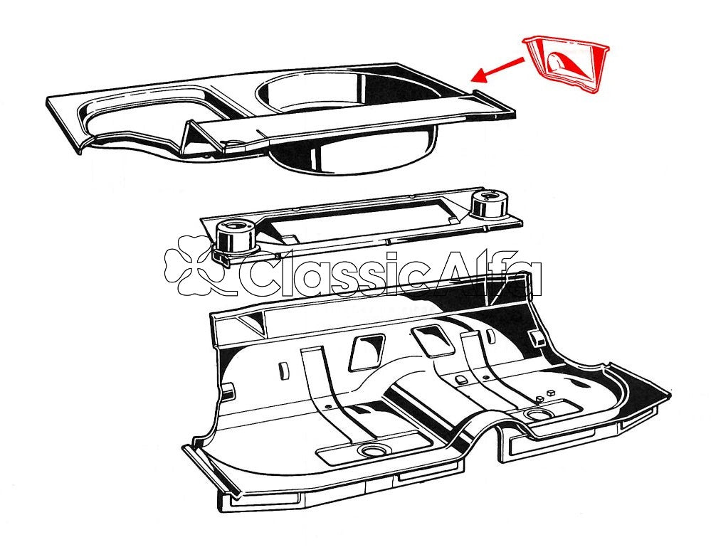 ST251 GIULIA SALOON LEFT REAR INNER LOWER WING TO BOOT FLOOR PANEL