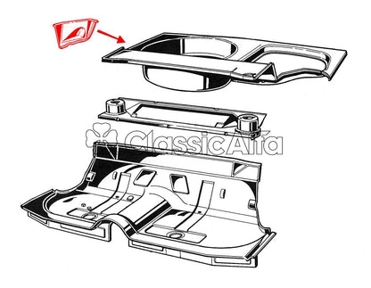 ST250 GIULIA SALOON RIGHT REAR INNER LOWER WING TO BOOT FLOOR PANEL