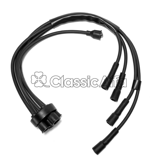 IG062 HT LEAD SET - EARLY TYPE IN BLACK SILICONE