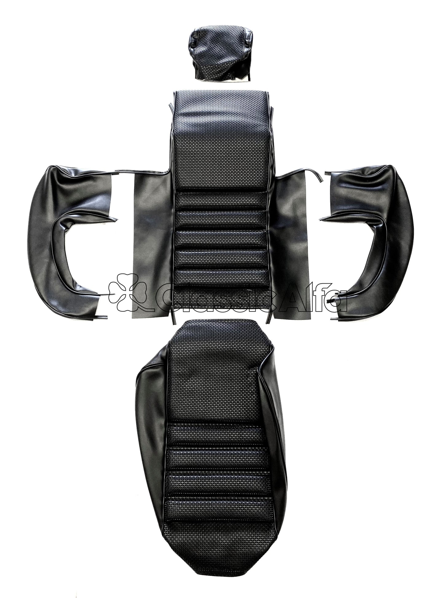 IN012/1 USA SPECIFICATION 1750 GTV MK 1 FRONT SEAT COVER -  BLACK