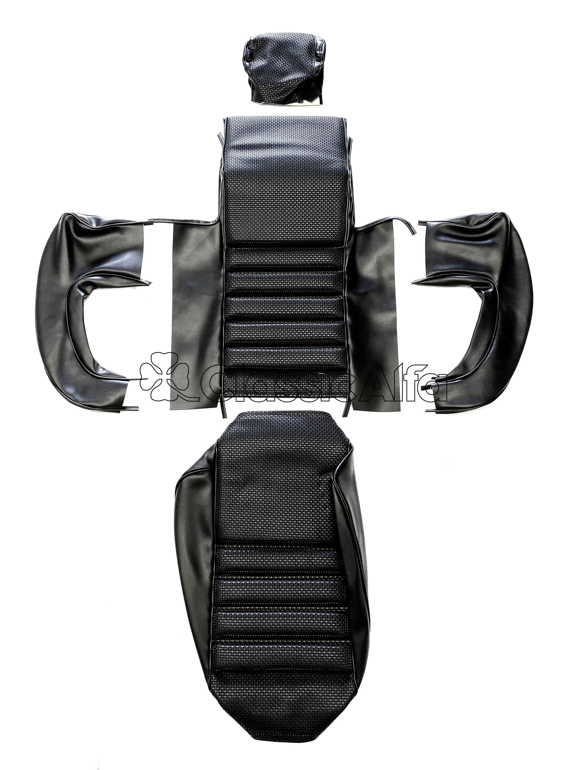 IN012/1 USA SPECIFICATION 1750 GTV MK 1 FRONT SEAT COVER -  BLACK