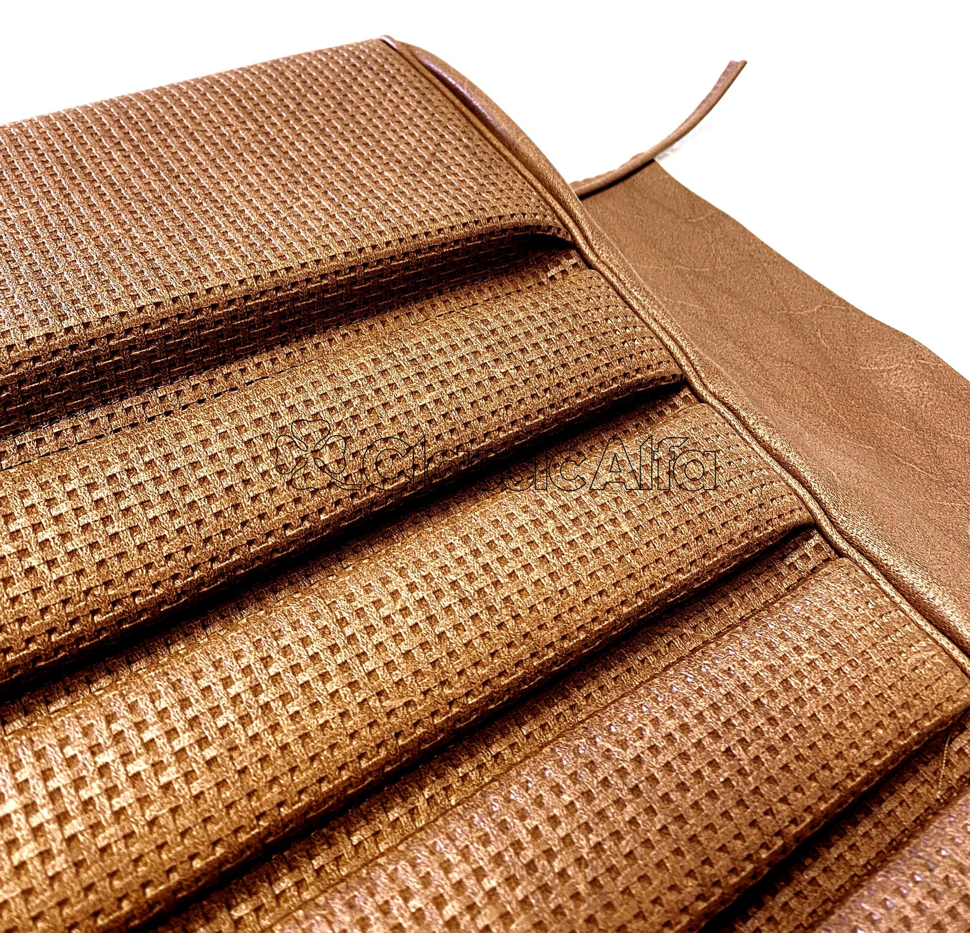 IN013 PAIR 1750GTV MK 1 FRONT SEAT COVERS - BROWN