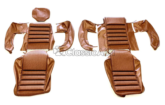 IN013 PAIR 1750GTV MK 1 FRONT SEAT COVERS - BROWN