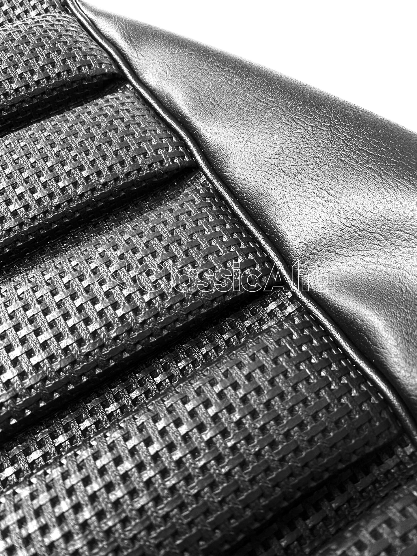 IN018/1 FULL SET 1750GTV MK 1 SEAT COVERS WITH TWIN HEADREST - BLACK