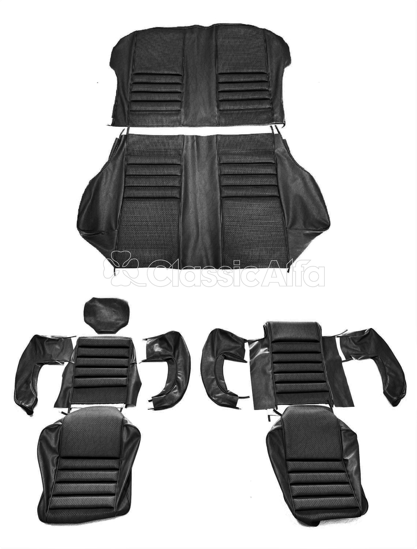 IN018 FULL SET 1750GTV MK 1 SEAT COVERS - BLACK