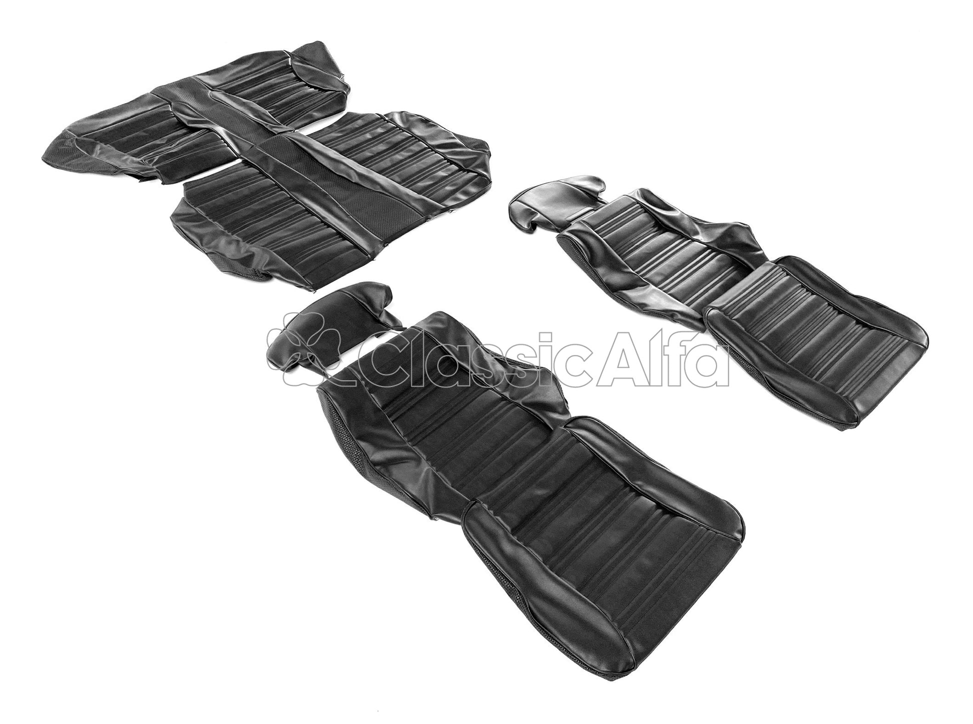 IN024 1750GTV MK 2 FULL SEAT COVER SET - BLACK VINYL