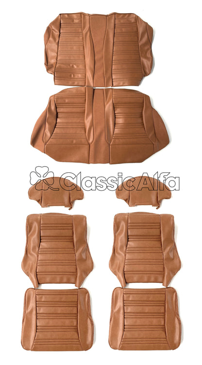 IN025 1750GTV MK 2 FULL SEAT COVER SET - CINGHIALE BROWN VINYL
