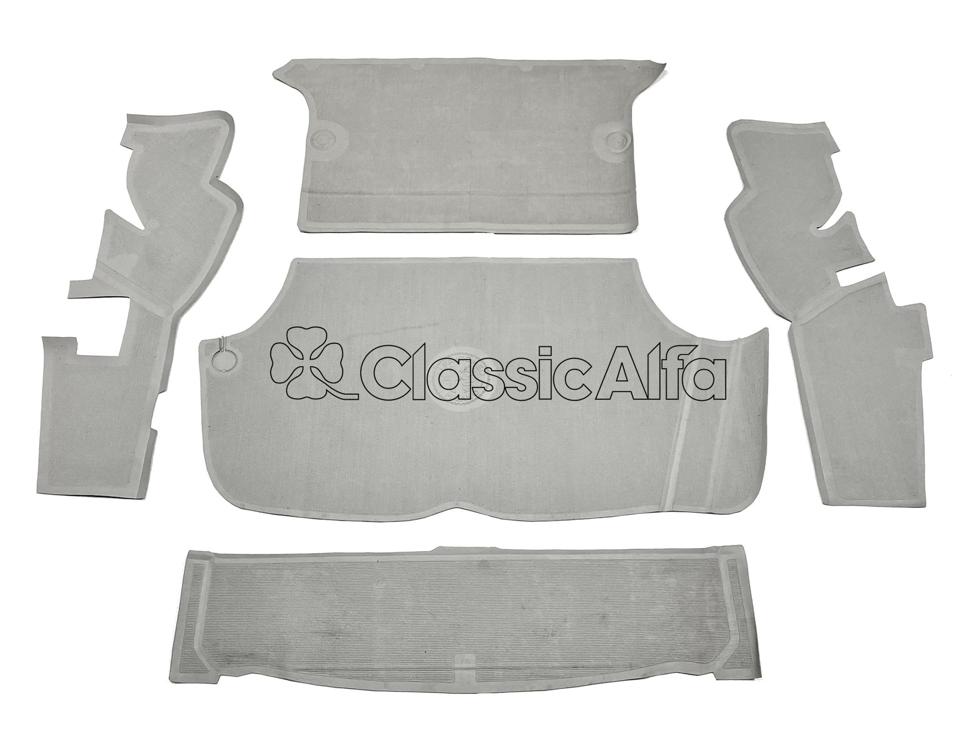 IN060 GT BOOT/TRUNK RUBBER MAT SET - GREY