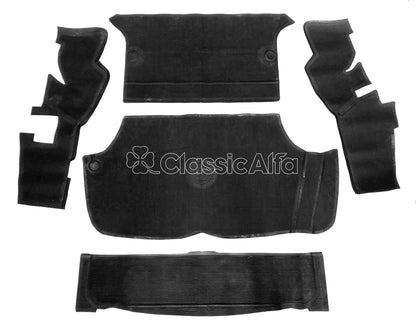 IN061 GT BOOT/TRUNK RUBBER MAT SET - BLACK