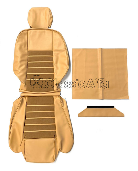 IN089 SPIDER S4 (1990-93) SEAT COVER- TAN VINYL WITH ALCANTARA