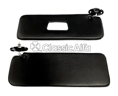 IN118/1 PAIR OF GT SUN VISORS ALL BLACK