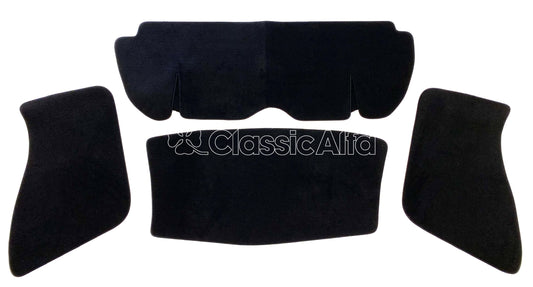 IN123 SPIDER 1970-84 CARPET FOR REAR SEAT AREA - BLACK